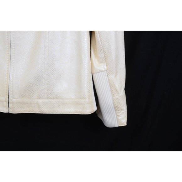 Chico's Knit Panel Moto Zip Up Jacket Long Sleeve Women's Plus Size XL 16 (3) - Picture 6 of 11